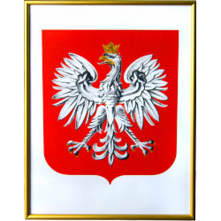 Godło RP aluminuim kolor złoty